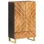Solid wood sideboard brown and black mango 60x33.5x100 cm by vidaXL, Sideboards - Ref: Foro24-356813, Price: 159,22 €, Discou...