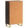 Solid wood sideboard brown and black mango 60x33.5x100 cm by vidaXL, Sideboards - Ref: Foro24-356813, Price: 159,22 €, Discou...
