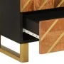 Solid wood sideboard brown and black mango 60x33.5x100 cm by vidaXL, Sideboards - Ref: Foro24-356813, Price: 159,22 €, Discou...