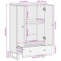 Massivholz-Sideboard braun und schwarz mango 60x33,5x100 cm von vidaXL, Sideboards - Ref: Foro24-356813, Preis: 149,13 €, Rab...