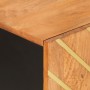 Solid mango wood sideboard furniture brown/black 90x33.5x75 cm by vidaXL, Sideboards - Ref: Foro24-356811, Price: 154,76 €, D...