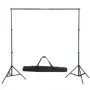 Sistema de soporte de telón fondo 300x300 cm verde de vidaXL, Fondos - Ref: Foro24-160066, Precio: 62,46 €, Descuento: %