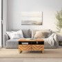 Massivholz Mango Couchtisch schwarz und braun 80x54x40 cm von vidaXL, Couchtisch - Ref: Foro24-356796, Preis: 98,70 €, Rabatt: %