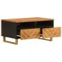 Mesa de centro madera maciza mango negro y marrón 80x54x40 cm de vidaXL, Mesas de centro - Ref: Foro24-356796, Precio: 97,83 ...