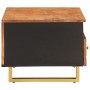 Massivholz Mango Couchtisch schwarz und braun 80x54x40 cm von vidaXL, Couchtisch - Ref: Foro24-356796, Preis: 98,70 €, Rabatt: %