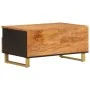 Mesa de centro madera maciza mango negro y marrón 80x54x40 cm de vidaXL, Mesas de centro - Ref: Foro24-356796, Precio: 97,83 ...