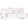 Massivholz Mango Couchtisch schwarz und braun 80x54x40 cm von vidaXL, Couchtisch - Ref: Foro24-356796, Preis: 98,70 €, Rabatt: %