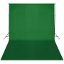 Sistema de soporte de telón fondo 300x300 cm verde by vidaXL, Money - Ref: Foro24-160066, Price: 63,11 €, Discount: %