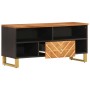 TV-Schrank aus massivem Mangoholz, braun und schwarz, 100 x 33,5 x 46 cm von vidaXL, TV-Möbel - Ref: Foro24-356799, Preis: 68...