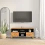 TV-Schrank aus massivem Mangoholz, braun und schwarz, 100 x 33,5 x 46 cm von vidaXL, TV-Möbel - Ref: Foro24-356801, Preis: 80...