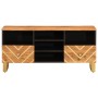 TV-Schrank aus massivem Mangoholz, braun und schwarz, 100 x 33,5 x 46 cm von vidaXL, TV-Möbel - Ref: Foro24-356801, Preis: 80...
