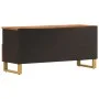 TV-Schrank aus massivem Mangoholz, braun und schwarz, 100 x 33,5 x 46 cm von vidaXL, TV-Möbel - Ref: Foro24-356801, Preis: 80...