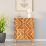 Nebenmöbel Massivholz Mangoholz Braun/Schwarz 60x33,5x75 cm von vidaXL, Sideboards - Ref: Foro24-356809, Preis: 131,27 €, Rab...