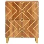 Nebenmöbel Massivholz Mangoholz Braun/Schwarz 60x33,5x75 cm von vidaXL, Sideboards - Ref: Foro24-356809, Preis: 129,23 €, Rab...