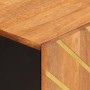 Nebenmöbel Massivholz Mangoholz Braun/Schwarz 60x33,5x75 cm von vidaXL, Sideboards - Ref: Foro24-356809, Preis: 131,27 €, Rab...