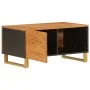 Mesa de centro madera maciza de mango negro marrón 80x50x40 cm de vidaXL, Mesas de centro - Ref: Foro24-356787, Precio: 72,21...
