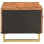 Solid black mango wood coffee table brown 80x50x40 cm by vidaXL, Coffee table - Ref: Foro24-356787, Price: 72,21 €, Discount: %