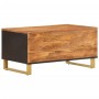 Solid black mango wood coffee table brown 80x50x40 cm by vidaXL, Coffee table - Ref: Foro24-356787, Price: 72,88 €, Discount: %