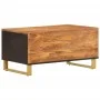 Solid black mango wood coffee table brown 80x50x40 cm by vidaXL, Coffee table - Ref: Foro24-356787, Price: 72,21 €, Discount: %