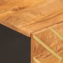 Solid black mango wood coffee table brown 80x50x40 cm by vidaXL, Coffee table - Ref: Foro24-356787, Price: 72,88 €, Discount: %