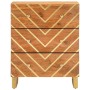 Mueble auxiliar madera maciza mango marrón/negro 60x33,5x75 cm de vidaXL, Aparadores - Ref: Foro24-356786, Precio: 152,27 €, ...