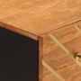 Mueble auxiliar madera maciza mango marrón/negro 60x33,5x75 cm de vidaXL, Aparadores - Ref: Foro24-356786, Precio: 152,27 €, ...
