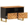 Mueble de TV madera de mango marrón negro 70x33,5x46 cm de vidaXL, Muebles TV - Ref: Foro24-356784, Precio: 63,04 €, Descuent...