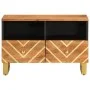 TV-Möbel aus braun-schwarzem Mangoholz, 70x33,5x46 cm. von vidaXL, TV-Möbel - Ref: Foro24-356784, Preis: 62,47 €, Rabatt: %