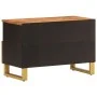 TV-Möbel aus braun-schwarzem Mangoholz, 70x33,5x46 cm. von vidaXL, TV-Möbel - Ref: Foro24-356784, Preis: 62,47 €, Rabatt: %