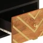 TV-Möbel aus braun-schwarzem Mangoholz, 70x33,5x46 cm. von vidaXL, TV-Möbel - Ref: Foro24-356784, Preis: 62,47 €, Rabatt: %