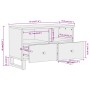 TV-Möbel aus braun-schwarzem Mangoholz, 70x33,5x46 cm. von vidaXL, TV-Möbel - Ref: Foro24-356784, Preis: 63,04 €, Rabatt: %