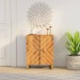 Beistellmöbel aus massivem Mangoholz braun/schwarz 60x33,5x75 cm von vidaXL, Sideboards - Ref: Foro24-356785, Preis: 129,70 €...