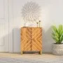 Mueble auxiliar madera maciza mango marrón/negro 60x33,5x75 cm de vidaXL, Aparadores - Ref: Foro24-356785, Precio: 127,79 €, ...