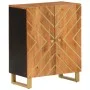 Mueble auxiliar madera maciza mango marrón/negro 60x33,5x75 cm de vidaXL, Aparadores - Ref: Foro24-356785, Precio: 127,79 €, ...