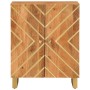 Mueble auxiliar madera maciza mango marrón/negro 60x33,5x75 cm de vidaXL, Aparadores - Ref: Foro24-356785, Precio: 129,64 €