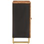 Beistellmöbel aus massivem Mangoholz braun/schwarz 60x33,5x75 cm von vidaXL, Sideboards - Ref: Foro24-356785, Preis: 129,70 €...