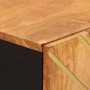 Beistellmöbel aus massivem Mangoholz braun/schwarz 60x33,5x75 cm von vidaXL, Sideboards - Ref: Foro24-356785, Preis: 129,70 €...