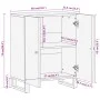 Auxiliary furniture solid mango wood brown/black 60x33.5x75 cm by vidaXL, Sideboards - Ref: Foro24-356785, Price: 127,79 €, D...