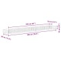 Arriate de gaviones de acero galvanizado 180x30x10 cm
