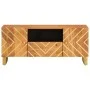 TV cabinet solid mango wood brown and black 105x33.5x46 cm by vidaXL, TV Furniture - Ref: Foro24-356797, Price: 81,38 €, Disc...