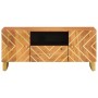 TV-Schrank aus massivem Mangoholz, braun und schwarz, 105 x 33,5 x 46 cm von vidaXL, TV-Möbel - Ref: Foro24-356797, Preis: 82...