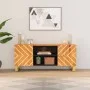 TV-Schrank aus massivem Mangoholz, braun und schwarz, 105 x 33,5 x 46 cm von vidaXL, TV-Möbel - Ref: Foro24-356783, Preis: 90...