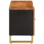 TV-Schrank aus massivem Mangoholz, braun und schwarz, 105 x 33,5 x 46 cm von vidaXL, TV-Möbel - Ref: Foro24-356783, Preis: 90...
