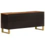 TV-Schrank aus massivem Mangoholz, braun und schwarz, 105 x 33,5 x 46 cm von vidaXL, TV-Möbel - Ref: Foro24-356783, Preis: 90...