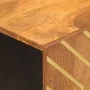 TV-Schrank aus massivem Mangoholz, braun und schwarz, 105 x 33,5 x 46 cm von vidaXL, TV-Möbel - Ref: Foro24-356783, Preis: 90...