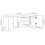 TV-Schrank aus massivem Mangoholz, braun und schwarz, 105 x 33,5 x 46 cm von vidaXL, TV-Möbel - Ref: Foro24-356783, Preis: 91...