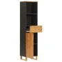Black brown mango solid wood bathroom cabinet 38x33.5x160 cm by vidaXL, bathroom vanities - Ref: Foro24-356805, Price: 134,64...