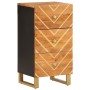 Hilfsmöbel aus massivem Mangoholz, braun/schwarz, 40x33,5x75 cm von vidaXL, Sideboards - Ref: Foro24-356806, Preis: 71,64 €, ...