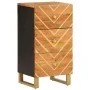 Solid mango wood auxiliary furniture in brown/black, 40x33.5x75 cm by vidaXL, Sideboards - Ref: Foro24-356806, Price: 70,97 €...