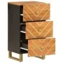 Solid mango wood auxiliary furniture in brown/black, 40x33.5x75 cm by vidaXL, Sideboards - Ref: Foro24-356806, Price: 70,97 €...